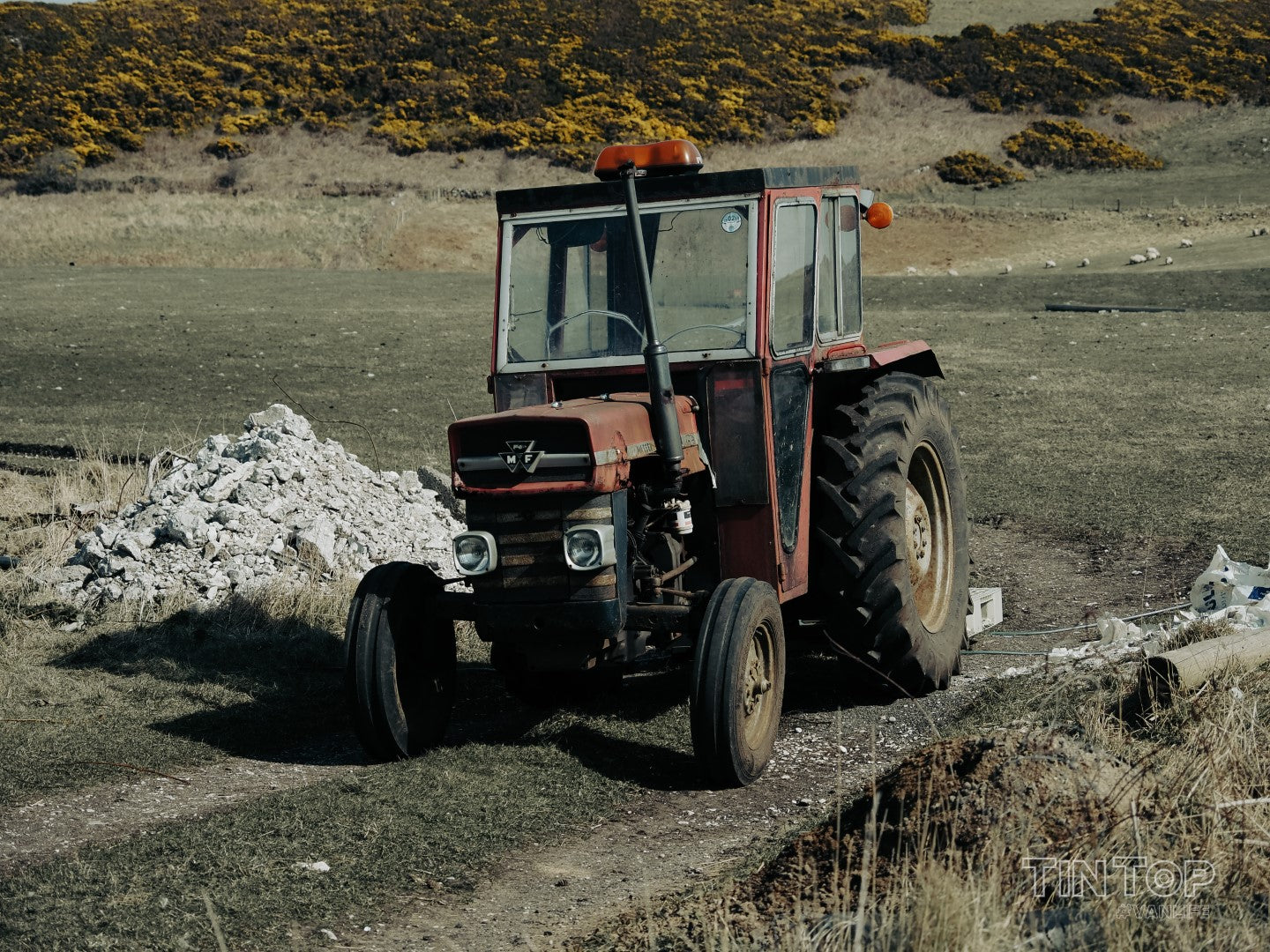 Rusty tractor on Rathlin Island, Northern Ireland